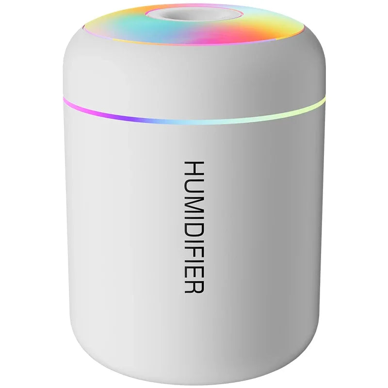 180ML Mini USB Air Humidifier & Electric Aroma Diffuser – Essential Oil Purifier, Aromatherapy Mist Maker with LED Lights for Home, Bedroom, and Car